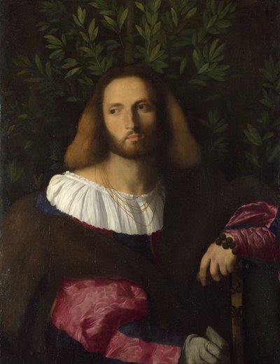 Retrato de um poeta de Palma il Vecchio